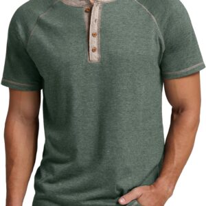 Sailwind Mens Henley Long/Short Sleeve T-Shirt Cotton Casual Shirt