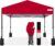 Best Choice Products 8x8ft 1-Person Setup Pop Up Canopy Tent Instant Portable Shelter w/ 1-Button Push, Case, 4 Weight Bags – Red