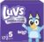 Luvs Diapers – Size 5, 172 Count, Bluey Platinum Protection Baby Diaper