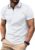 ZITY Mens Quarter Zip Polo Shirts Casual Classic Short Sleeve Contrast Collar Polo T Shirts