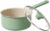 Redchef Ceramic Nonstick Saucepan with Lid, 2.5QT Small Cooking Pot, Non Toxic Sauce Pans for Kitchen, Cool Handle PFAS Free Compatible with All Cooktops, Green