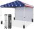 EAGLE PEAK Pop Up Canopy Tent with 1 Sidewall, Easy Setup Event Tent, Outdoor Sun Shade, Wheeled Carry Bag, Stakes and Guy Ropes, Instant Canopy 10×10, American Flag
