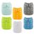 ALVABABY Baby Cloth Diaper 6 Pack with 12 Inserts One Size Cloth Diaper Covers Adjustable Washable Reusable for Baby Girls and Boys