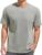 VEIISAR Men’s Heavy Weight Crew Neck Cotton T-Shirt – Thick Distressed Washed T-Shirts for Men