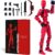 Action Figure Set, Model 13 Action Figure Multi-Jointed Movable,Gift Box Packaging, a Great for Loved Ones and Friends. (red)