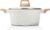 ESLITE LIFE Nonstick Stock Pot with Lid, 5 Quart Granite Casserole Large Soup Pot Pasta Cooking Pot, Induction Compatible, PTFE & PFOA Free, White