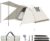 Chihee Camping Tents Pop-Up Portable Tent Outdoor Shelter,Family Tent 2 Doors Instant Set up Large Weatherproof Tent 4 Seasons Tents with Screened Porch Room Awning Include Rain Fly Carry Bag Hiking