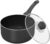 Utopia Kitchen 2 Quart Detachable handle Nonstick Saucepan with Glass Lid, Multipurpose Use for Home, Kitchen or Restaurant, Grey & Black