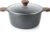 SENSARTE Nonstick Stock Pot with Lid, 4.5 Quart Induction Cooking Pot with Tempered Glass Lid, Stew Pot with Swiss Nonstick Granite Coating, Pasta Casserole, Free of Intentionally Added PFOA, Gray