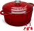 Overmont 5.5QT Enameled Cast Iron Dutch Oven with Lid Cookbook Heavy-Duty Casserole with Dual handles for Braising, Stews, Roasting, Bread Baking