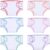 BABESIDE 6 Pcs Baby Doll Diapers for 12-15 Inch Dolls, Reusable & Washable Doll Underwear Fits Newborn Baby Dolls, Pretend Play Accessories for Toddlers Girls