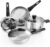 Meythway πππππππ Stainless Steel Pots and Pans Set Non Toxic, 6PCs Kitchen Cookware Sets with Stay-Cool Handles, Non-Stick, Dishwasher Safe&Compatible with All Stovetops(Gas,Electric&Induction)