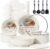 CAROTE 19pcs Pots and Pans Set Non Stick, Cookware Sets, Kitchen Set, Oven/Fridge Safe, Space Saving Pots Set, Nonstick Cooking Set with Versatile Detachable Handle, Induction RV Set, Cream White