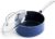 Blue Diamond 2 Quart Saucepan with Lid, Non-Toxic PFAS & PTFE Free Diamond Ceramic Nonstick, Dishwasher & Oven Safe, Metal Utensil Safe Pot, Stay Cool Handle, Glass Lid, Blue