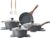 SENSARTE Nonstick Cookware Set 13-Piece, Non Stick Pots and Pans Set with Swiss Granite Coating, Healthy Kitchen Cooking Set, Stay-Cool Handles, PFOA Free