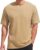 VEIISAR Men’s Heavy Weight Crew Neck 100 Cotton Pique Thick T-Shirt